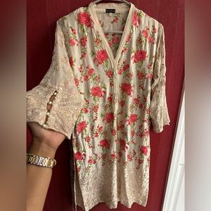 Agha noor kameez/kurti/top in size small/bust 38 inch